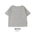 【日本製】半袖 ボーダーTシャツ レディース 綿100% ハードコットン ブルー(FL23SS-018W-bl)